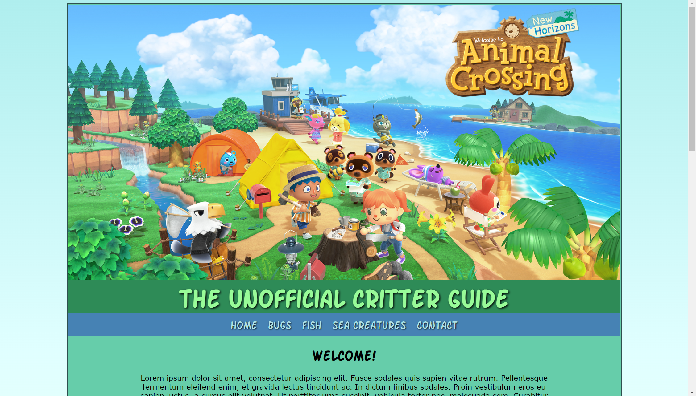 The Unofficial Animal Crossing Critters Guide screenshot