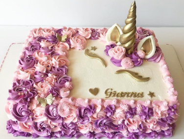 Deluxe decorated sheet cake